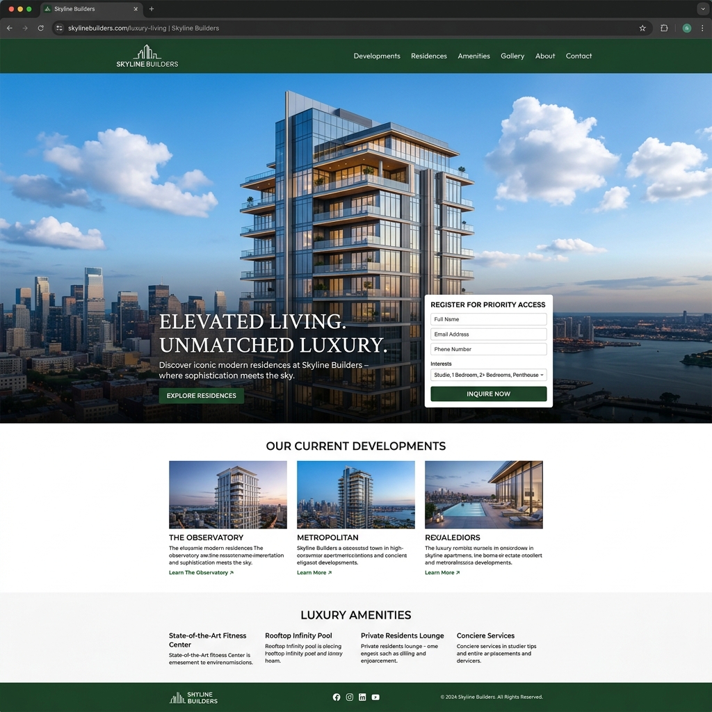 Electrician Service Website Design Portfolio
